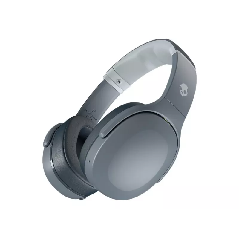 Ausinės Skullcandy Crusher Evo – laidinės ir belaidės, pilkos, 40 h veikimo, USB-C, AUX, sulankstomos