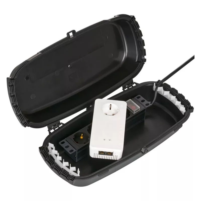 Dėžė lauko montažui IP54 sulankstoma juoda 32x22x13cm