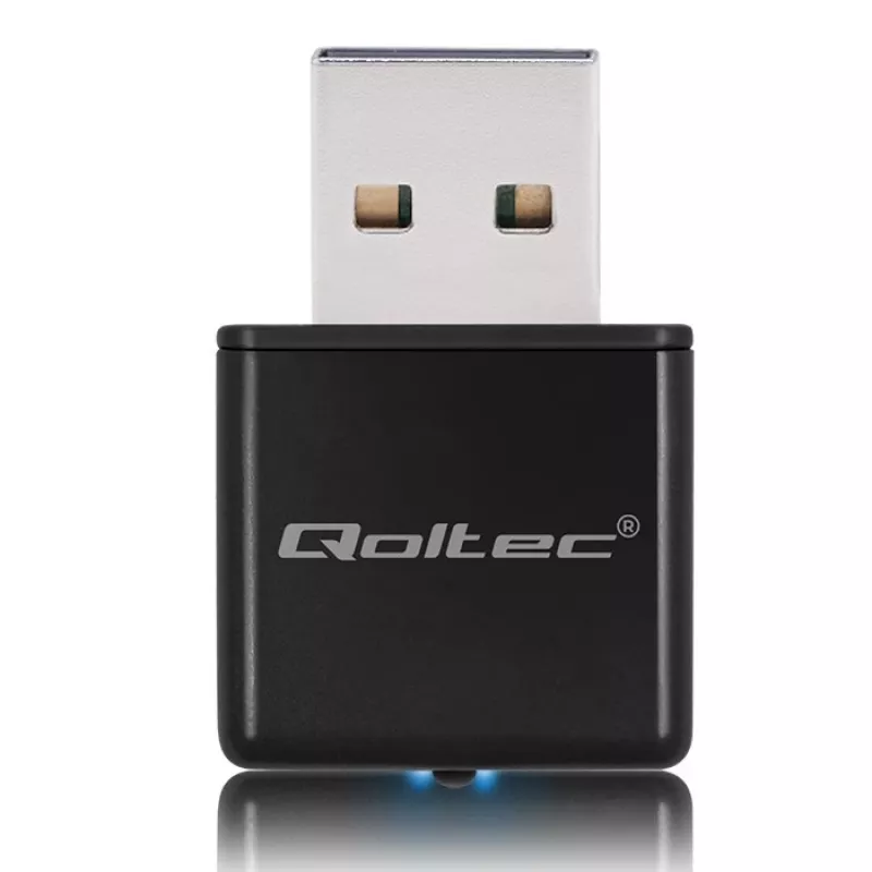 Wi-Fi USB adapteris QOLTEC NANO 56986 – mini N, USB 2.0, 802.11n