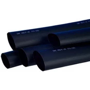 3M TE100037569 - Termosusitraukiantis vamzdelis - Juodas - 100 cm - 1,2 cm - 135 °C