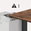 Ergo Office elektrinis reguliuojamo aukščio stalas, max aukštis 1160 mm, max apkrova 80 kg, be stalviršio, juodas, ER-400 B