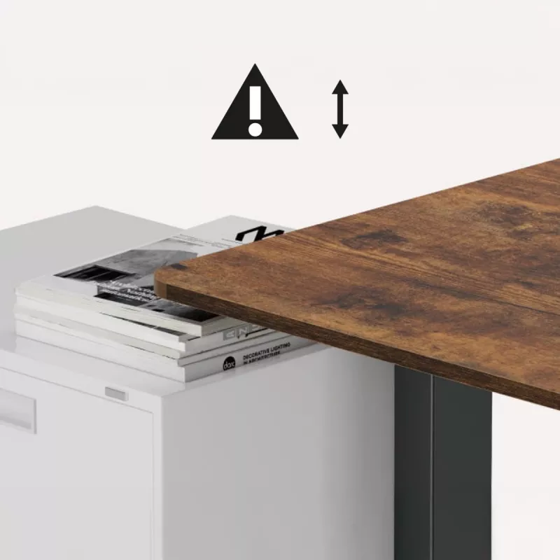 Ergo Office elektrinis reguliuojamo aukščio stalas, max aukštis 1160 mm, max apkrova 80 kg, be stalviršio, juodas, ER-400 B