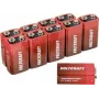 VOLTCRAFT 6LR61 9 V blokinis akumuliatorius šarminis 550 mAh 9 V 10 vnt. (VC-12629385)