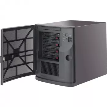 Supermicro SC721 TQ-350B korpusas - Mini Tower - Mini-ITX - 350 W (ATX) - juodas - USB (CSE-721TQ-350B)
