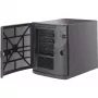 Supermicro SC721 TQ-350B korpusas - Mini Tower - Mini-ITX - 350 W (ATX) - juodas - USB (CSE-721TQ-350B)