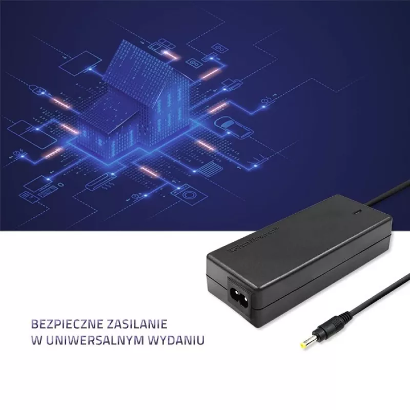 Qoltec 51509 45W maitinimo adapteris, skirtas Lenovo | 45W | 20V | 2,25A | 4,0*1,7 | + maitinimo laidas