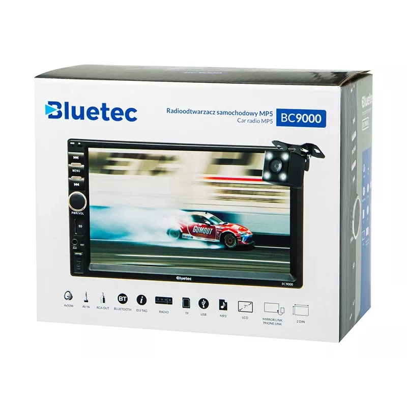 Automagnetola BLOW BC9000 2DIN 7 colių RDS USB microSD su liečiamuoju ekranu