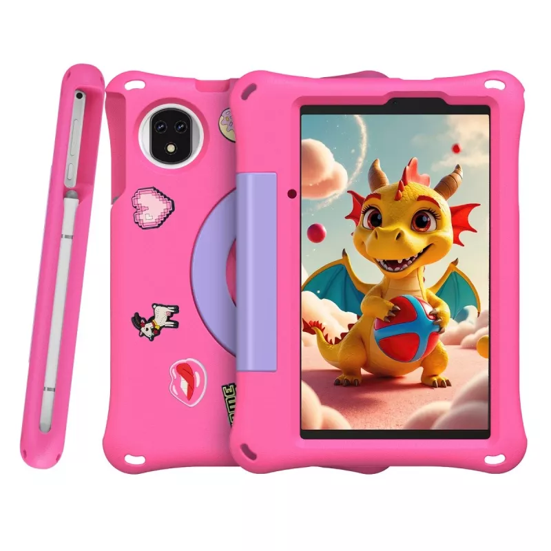 Planšetinis kompiuteris vaikams UleFone Tab A9 Pro Kids, 4 GB RAM, 128 GB atminties, LTE, rožinė