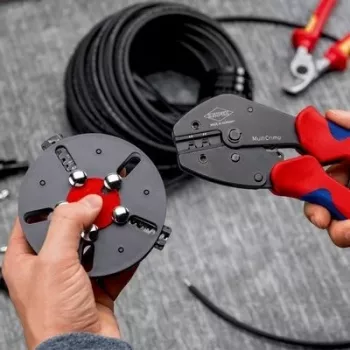 Crimping įrankis Knipex 97 33 03 MultiCrimp PV jungtims MC4 ir MC4 EVO2