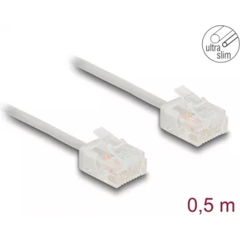 DeLOCK RJ45 Cat.6 tinklo kabelis 0,5 m pilkas