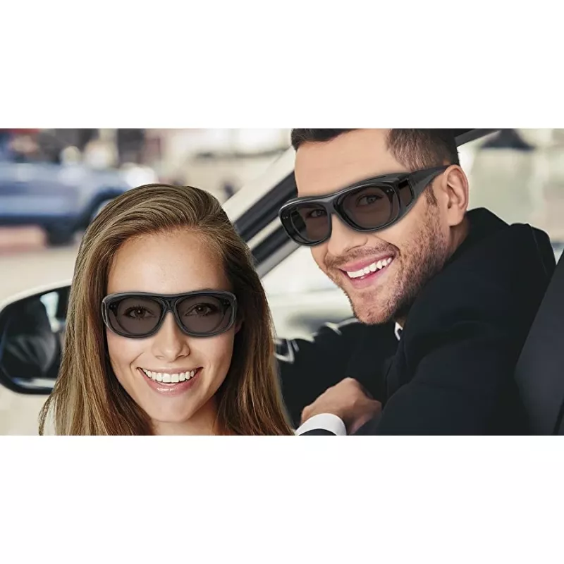 Akiniai nuo saulės WEDO 271 48599 Ovaliniai apgaubiantys, unisex, poliarizuoti lęšiai, virš akiniai