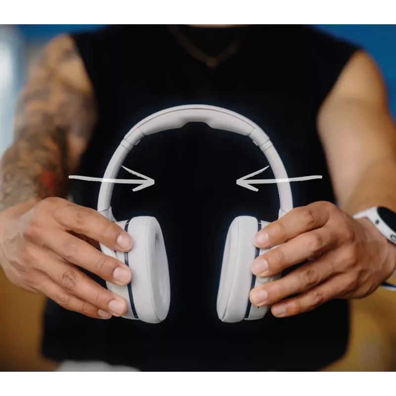 Ausinės Skullcandy Crusher 540 Active Over-Ear, Pilka Betono