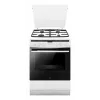 Laisvai pastatoma viryklė AMICA 617GEH3.33HZpTaDpA(W) PIZZA – dujinė kaitlentė 4 zonos, elektrinė orkaitė 65 L, elektroninis laikmatis, balta
