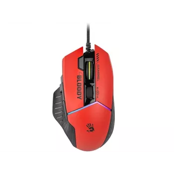 Žaidimų pelė A4Tech Bloody W95Max – dešinei rankai, laidinė USB, 12000 DPI, 1 ms, 250 ips, 50M paspaudimų, 146 g