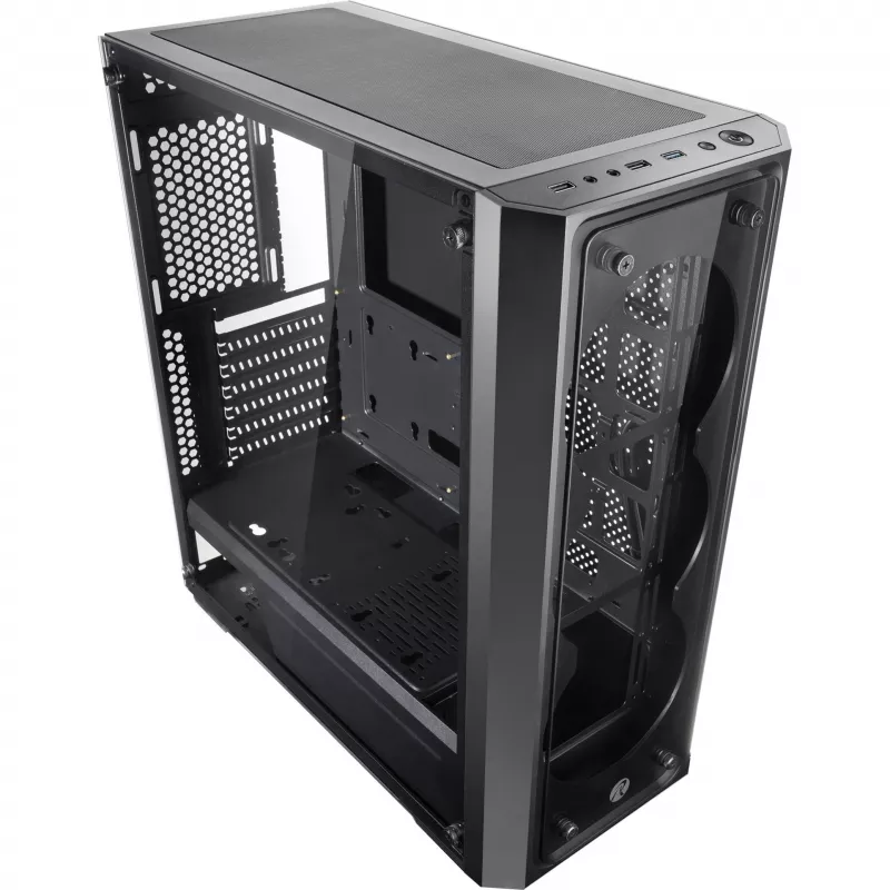RAIJINTEK PONOS TG4 korpusas – stalinis – SPCC – juodas – ATX / EATX / EEB / micro ATX / Mini-ATX – žaidimams