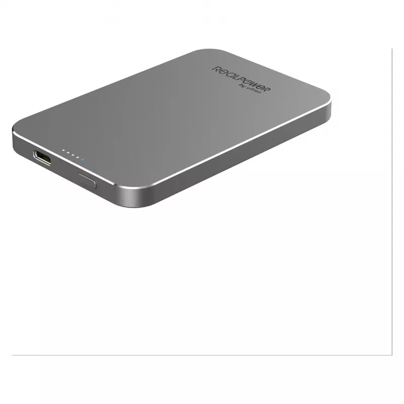 RealPower Powerbank PB-5000 MAG Grey 5.000 mAh
