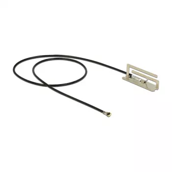 Antena DELOCK 86217 MHF IV jungtis 4 dBi, 2,4–2,5 / 5,15–5,875 GHz, 50 Ω, 0,134 m laidas, juoda/sidabrinė