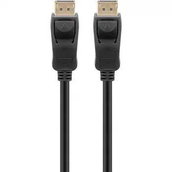 Laidas DisplayPort Kištukas > DisplayPort Kištukas, 10K / 30Hz (juodas, 5 metrai, 54 Gbit/s, DisplayPort 2.0 / 2.1)