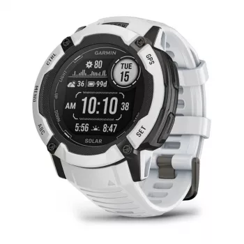 Garmin Instinct 2X Solar 2,79 cm (1,1 inch) MIP 50 mm Skaitmeninis 176 x 176 pikseliai Liečiamas ekranas Baltas GPS