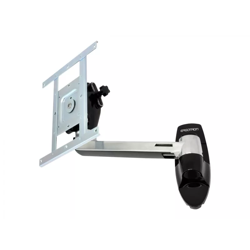 Ergotron LX HD sieninis laikiklis Swing Arm - tvirtinimo rinkinys (svyrančioji ranka, rankenėlė) televizoriui (pakreipimas ir pasukimas) - aliuminis - ekrano dydis: iki 106,7 cm (42 inch) - tvirtinimo detalės