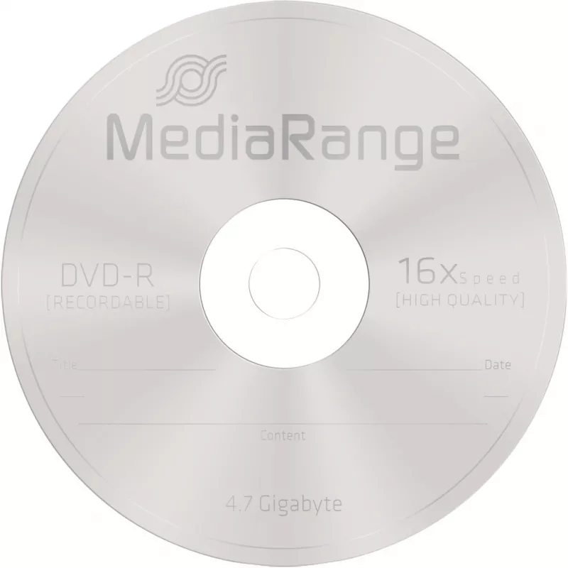 MediaRange MR442 DVD-R 4.7 GB tušti diskai, 100 vnt.