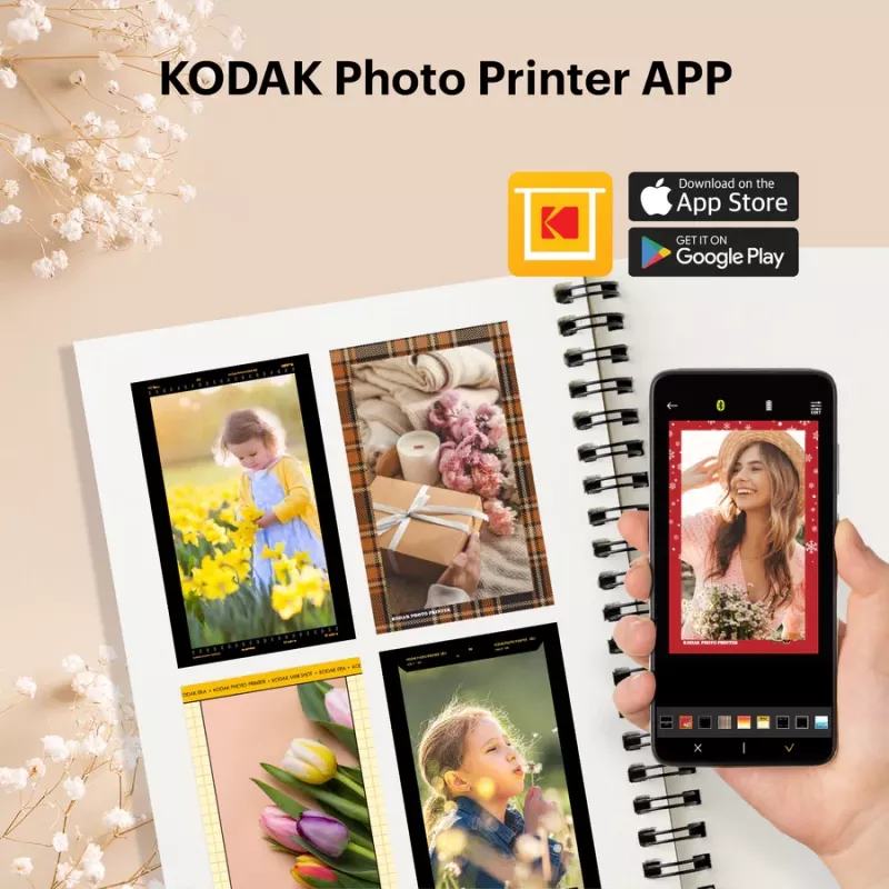 Kodak Mini Shot2 Retro 4Pass 2-in-1 fotoaparatas ir spausdintuvas