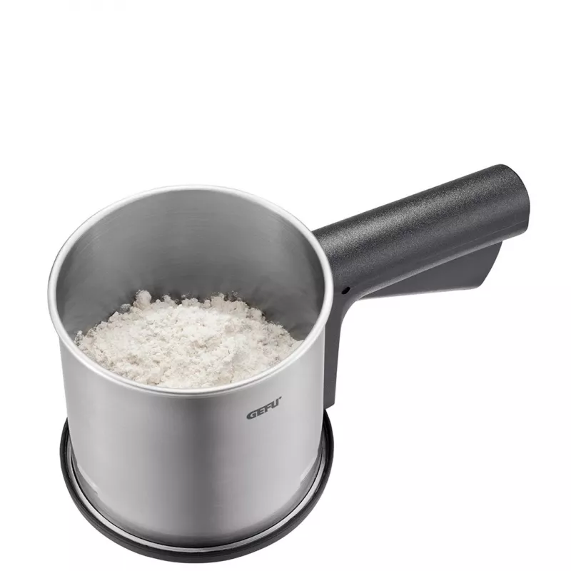 Virtuvinis sietelis GEFU SIVA, plastikas ir nerūdijantis plienas, apvalus, skersmuo 10,5 cm