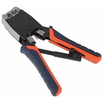 Presavimo įrankis INNE HT-500R su reguliuojamu slėgiu ir ergonomiška rankena moduliniams jungtims bei tinklo kabeliams