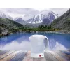 Elektrinis virdulys LAFE LAFCZA45865, nerūdijantis plienas, 0,6 L, 600 W, šviesiai pilkas, su užrakinamu dangteliu