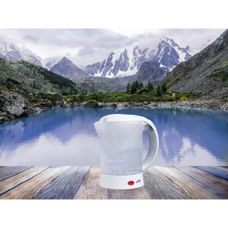 Elektrinis virdulys LAFE LAFCZA45865, nerūdijantis plienas, 0,6 L, 600 W, šviesiai pilkas, su užrakinamu dangteliu