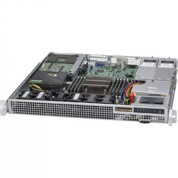 Super Micro Supermicro SC514 R407W - 1U stovo korpusas - SATA/SAS - ne karšto keitimo - 400 W (CSE-514-R407W)