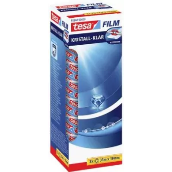 Lipni juosta Tesa 58260 skaidri 19 mm x 33 m – pakuotė po 8 vnt.