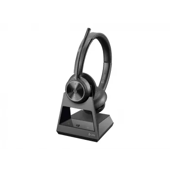 Poly Savi 7320 Stereo belaidė ausinių sistema su DECT 1880-1900 MHz, sertifikuota Microsoft Teams
