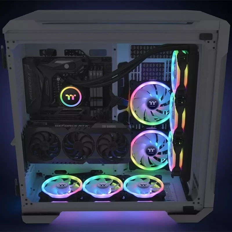 Ventiliatorius Thermaltake SWAFAN 14 RGB 14 cm Juodas 500-2000 RPM