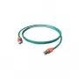 Easylan CS1OAADAD0030 RJ45 tinklo kabelis, jungiamasis kabelis CAT 6a S/FTP 3 m pilkas su LED 1 vnt.