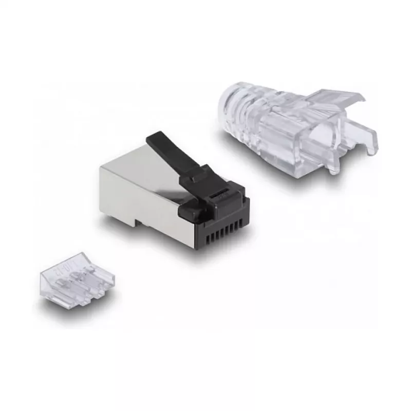 DeLOCK RJ45 modulinis kištukas Cat.6 50 vnt. rinkinys su tvirtu fiksatoriumi