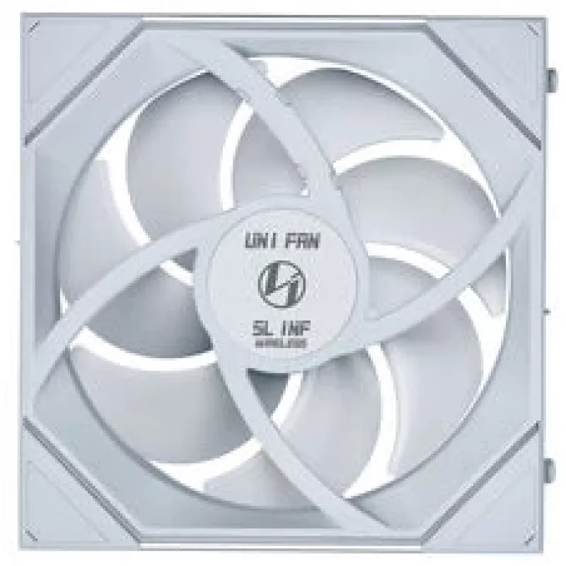 Lian Li UNI FAN SL-INF Wireless ARGB PWM Reverse Blade 140mm ventiliatorius, baltas