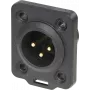 Neutrik NC3MDX-TOP Kištukinis XLR Jungtis Juoda