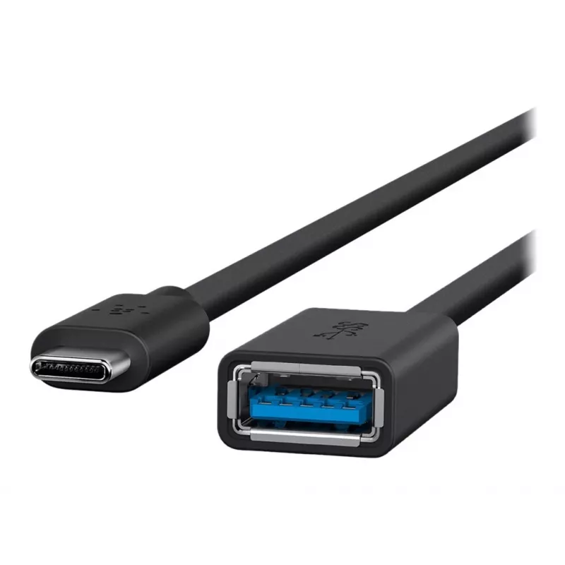Belkin USB 3.0 USB-C ir USB-A keitiklis, 5 Gbps, juodas