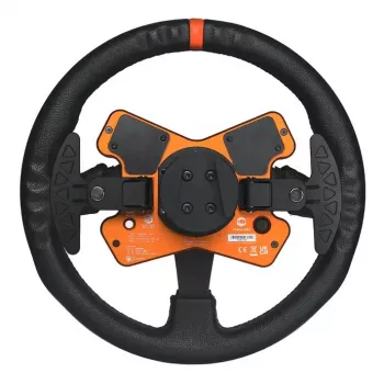 Simucube Tahko vairas, apvalus – 320 mm, oranžinis
