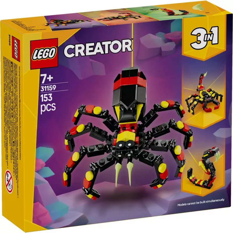 LEGO Creator 3-in-1 pastatomas voras 31159 — 153 detalės, nuo 7 metų, 110×150×50 mm