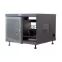 Stovo lentyna TECHLY 367652 kabelių tvarkytuvas su 3M lipniu montavimu, plienas, 550×550×410 mm, juoda