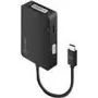 ALOGIC Premium Series - Videoadapter - 24 pin USB-C männlich zu 15 pin D-Sub (DB-15), HDMI, DVI weiblich - Schwarz - 4K Unterstützung (UCVGDVHD-ADP)