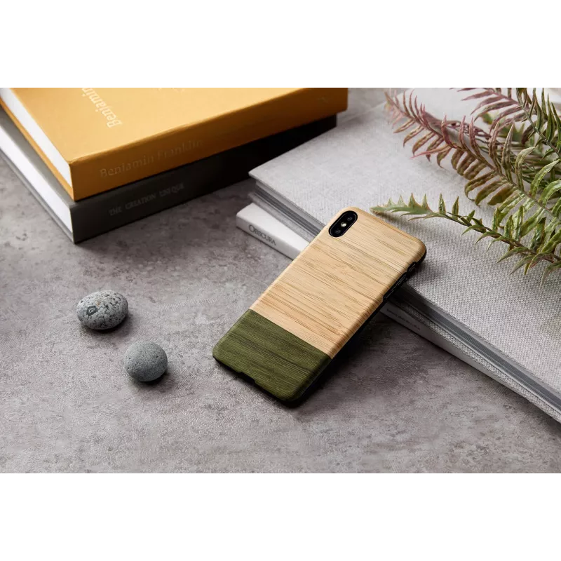 man and wood apsauginis dėklas iPhone XS Max — bambuko miško medinė nugarėlė
