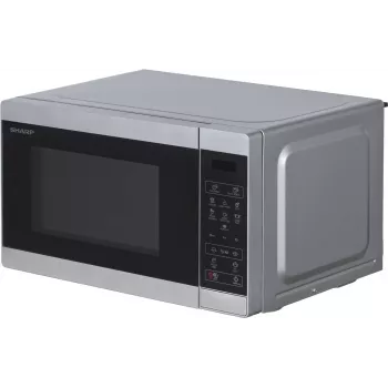 Sharp YC-MS02E-S Sidabrinė mikrobangų krosnelė Solo 20 L 800 W