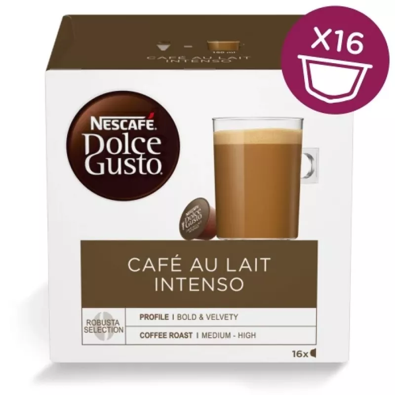 NESCAFE Dolce Gusto Café Au Lait Intenso 16 kapsulių
