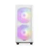 PC korpusas MODECOM AMIRANI ARGB Midi Tower Baltas — ATX/ITX, 35 cm GPU, 16,5 cm aušintuvas, 2x200 mm ventiliatoriai