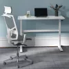 Stalas su rankiniu aukščio reguliavimu Ergo Office ER-401 W, maks. 40 kg, maks. aukštis 117 cm, su stalviršiu darbui stovint ir sėdint
