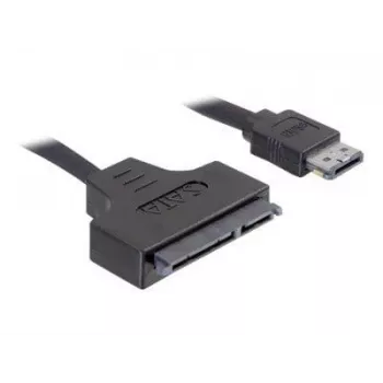 SATA kabelis DeLOCK ESATAP-100 0,5 m juodas