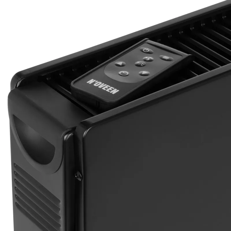 Elektrinis konvektorinis šildytuvas NOVEEN CH7100 — 2000 W, 3 galios lygiai, LCD, laikmatis, nuotolinis valdymas, juodas